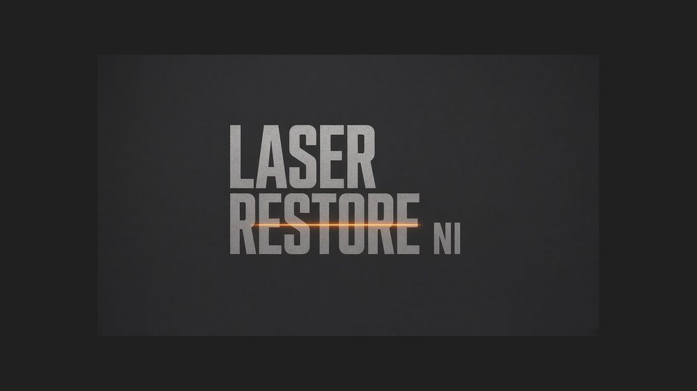 Laser Restore NI dark metal brand cover